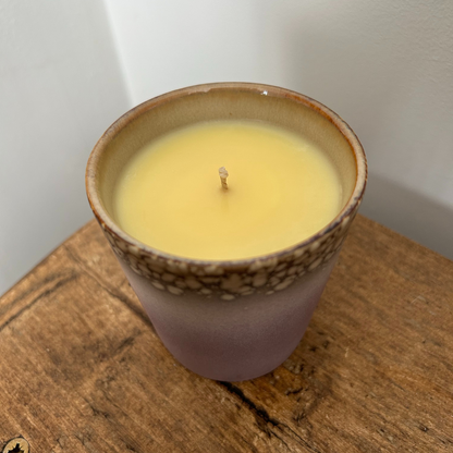 Purple Sunset Ceramic Candle Cup