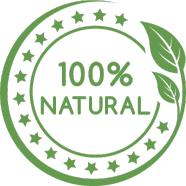 Green 100% Natural Icon - Laya Wellbeing