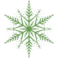 Green snowflake icon symbolizing uniqueness.